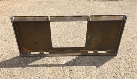 skid steer blank attachment plate|quick tach attachment mount plate.